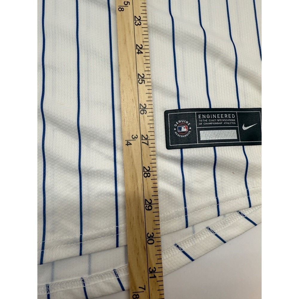 Nike Chicago Cubs Cody Bellinger 24 Home Jersey Mens XL White Pinstripe MLB - Picture 6 of 16